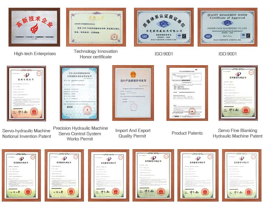 Goodsjack Hydraulic Press Certifications