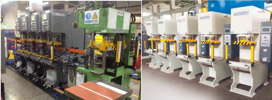 automatic c frame hydraulic press production line