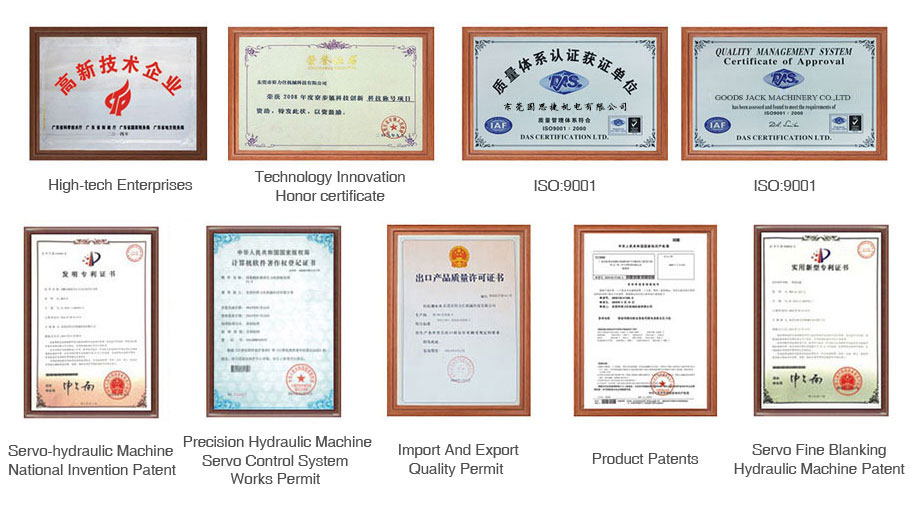 C frame press machine certifications